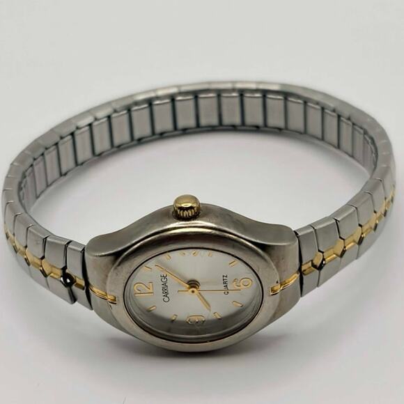 Silver & Gold Carriage by Timex Watch - Picture 3 of 4